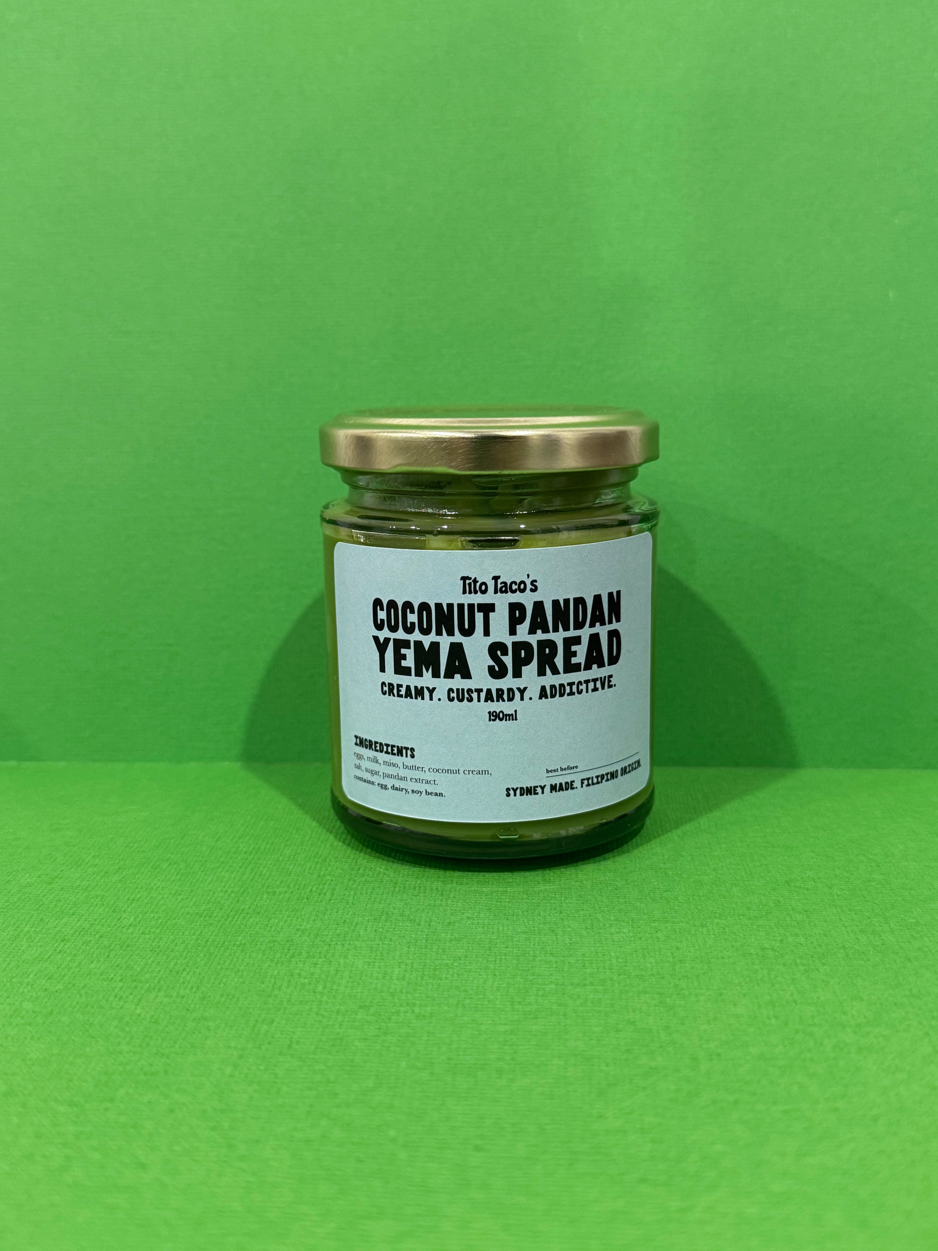 Coconut Pandan Yema Spread